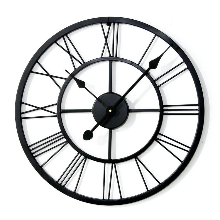 Metal Wall Clock by Hansart Total Wall Coverage Area: 24 x 24 Inches Made of Premium-Quality Iron Metal Anti-rust powder coating used Hanging Mechanism included Perfect for your living room, bedroom, hall, office reception, guest room, and hotel reception The product is packed by professionals for safe delivery  Designed to make your home look complete "Hansart Made In India because India itself is an art".