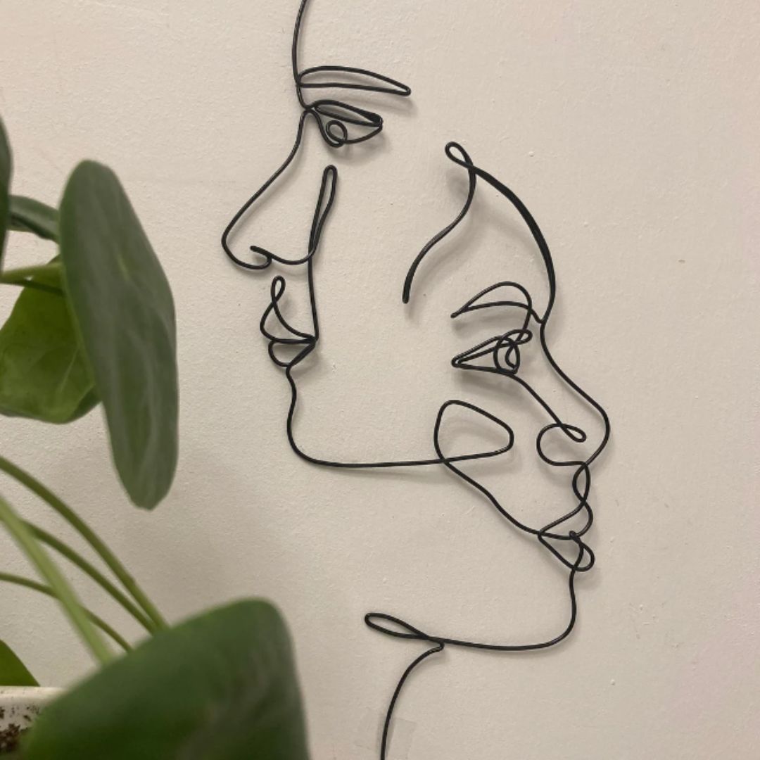 Elegant Faces Metal Wall Art for living Room – Hansart