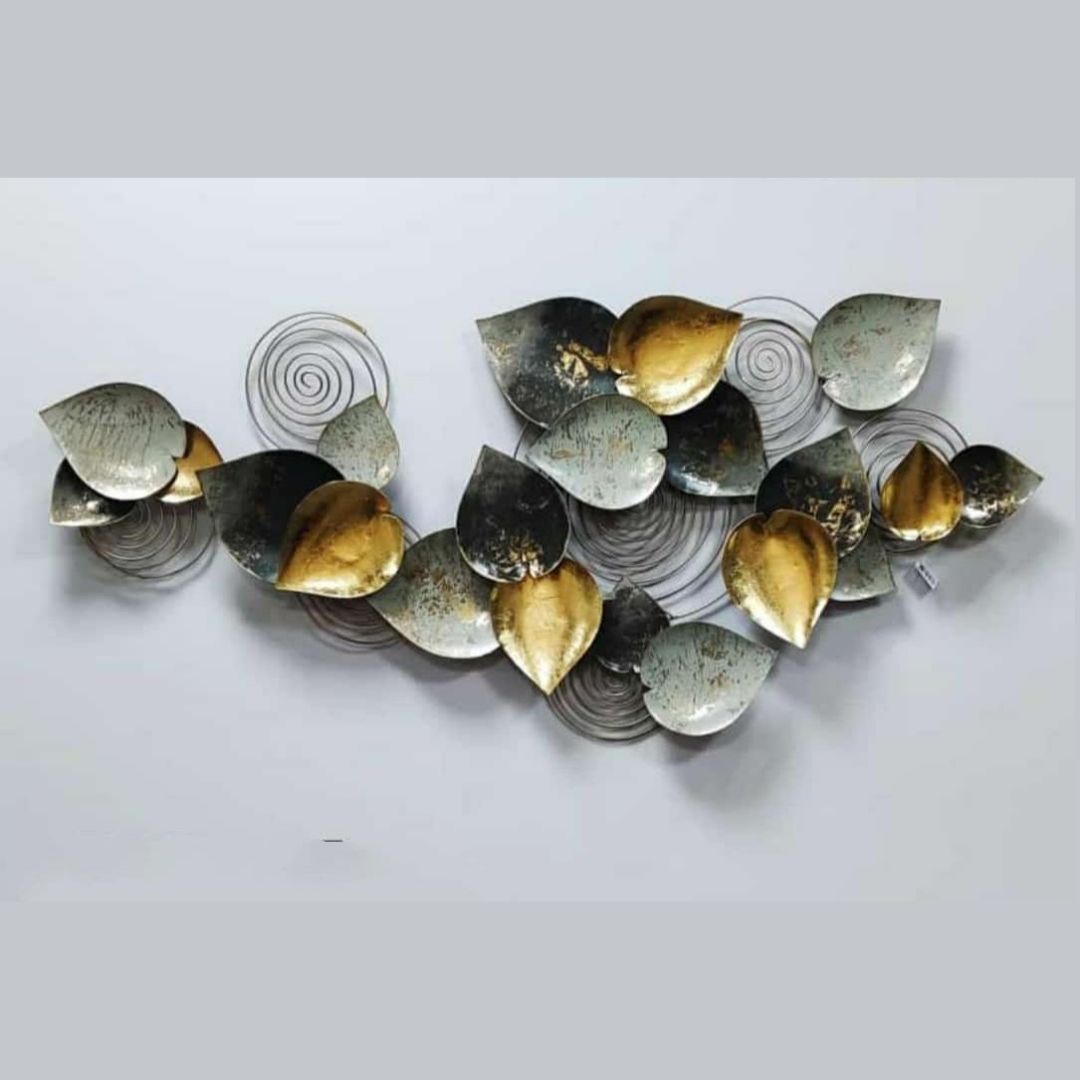 Metallic Area Décor Wall Art (50 x 24 Inches)-Home Decoration-Hansart-abstract metal wall art-Made of Premium-Quality Iron Metal-Perfect for your living room, bedroom, hall, office reception, guest room, and hotel reception-The product is packed by professionals for safe delivery Designed to make your home look complete-"Hansart Made In India because India itself is an art".