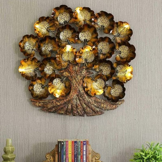 Metal Wall Tree Decor by Hansart Nature Wall Art Total Wall Coverage Area: 30 x 30 Inches Made of Premium-Quality Iron Metal Anti-rust powder coating used Hanging Mechanism included Perfect for your living room, bedroom, hall, office reception, guest room, and hotel reception The product is packed by professionals for safe delivery  Designed to make your home look complete "Hansart Made In India because India itself is an art".