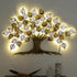 Metal Golden Leaf Pan Tree With LED Lights (58 x 38 Inches)-Home Decoration-Metal Wall Tree by Hansart Made of Premium-Quality Iron Metal Perfect for your living room, bedroom, hall, office reception, guest room, and hotel reception The product is packed by professionals for safe delivery Designed to make your home look complete "Hansart Made In India because India itself is an art".