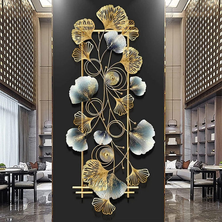 Hansart Special Vertical Frame Metal Wall Art (28 x 48 Inches)-abstract wall art-Hansart-abstract metal wall art-Made of Premium-Quality Iron Metal-Perfect for your living room, bedroom, hall, office reception, guest room, and hotel reception-The product is packed by professionals for safe delivery Designed to make your home look complete-"Hansart Made In India because India itself is an art".