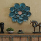 Shine Flower Metal Wall Art for Dining Hall (26 Inches Dia)-Home Decoration-Hansart-Metallic Nature Wall Decor by Hansart-Made of Premium-Quality Iron Metal Perfect for your living room, bedroom, hall, office reception, guest room, and hotel reception-The product is packed by professionals for safe delivery-Designed to make your home look complete-"Hansart Made In India because India itself is an art".