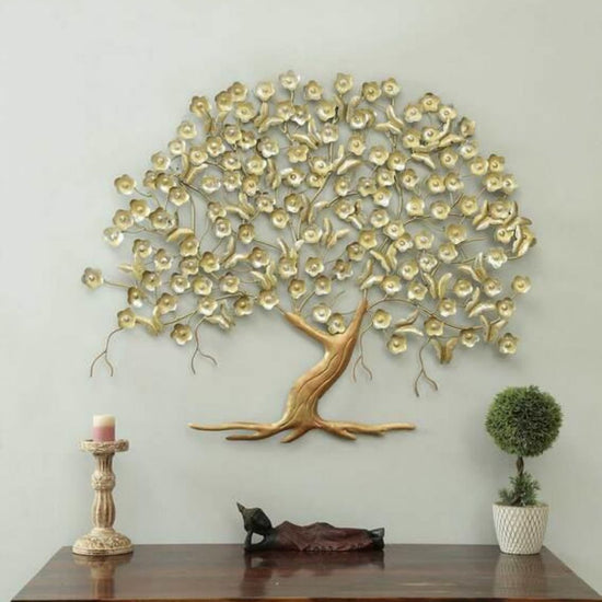 Breeze Butterfly Tree Metal Wall Art (44 x 37 Inches)-Home Decoration-Metal Wall Tree by Hansart Made of Premium-Quality Iron Metal Perfect for your living room, bedroom, hall, office reception, guest room, and hotel reception The product is packed by professionals for safe delivery Designed to make your home look complete "Hansart Made In India because India itself is an art".