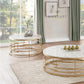 Designer Round White Marble Top for Living Room