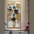 Hansart Special Vertical Iris Frame Metal Wall Art (20 x 40 Inches)-abstract wall art-Hansart-abstract metal wall art-Made of Premium-Quality Iron Metal-Perfect for your living room, bedroom, hall, office reception, guest room, and hotel reception-The product is packed by professionals for safe delivery Designed to make your home look complete-"Hansart Made In India because India itself is an art".