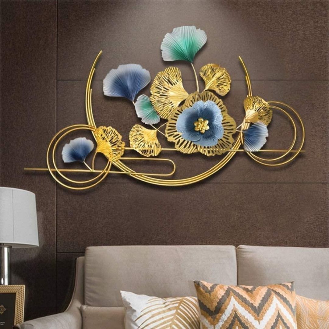 Luxar Round Décor Metal Wall Art for Living Room (50 x 30 Inches)-abstract wall art-Hansart-abstract metal wall art-Made of Premium-Quality Iron Metal-Perfect for your living room, bedroom, hall, office reception, guest room, and hotel reception-The product is packed by professionals for safe delivery Designed to make your home look complete-"Hansart Made In India because India itself is an art".