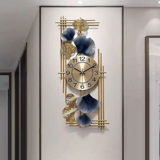 Metal Wall Clock by Hansart Total Wall Coverage Area: 16 x 36 Inches Expertly crafted by artisans in Jodhpur, India Made of Wrought Iron Metal It feature an anti-rust powder coating for a long-lasting finish Finished with a spray paint and lacquer for a smooth and polished look Perfect for your living room, bedroom, hall, office reception, guest room, and hotel reception The product is packed by professionals for safe delivery Designed to make your home look complete
