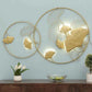 Golden Ring Zingo Leaf Wall Décor For Living Room, Bed Room (30 x 42 Inches)-Home Decoration-Hansart-abstract metal wall art-Made of Premium-Quality Iron Metal-Perfect for your living room, bedroom, hall, office reception, guest room, and hotel reception-The product is packed by professionals for safe delivery Designed to make your home look complete-"Hansart Made In India because India itself is an art".
