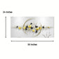 Yellow N Black Butterflies In Ring Metal Wall Art (50 x 24 Inches)-abstract wall art-Hansart-abstract metal wall art-Made of Premium-Quality Iron Metal-Perfect for your living room, bedroom, hall, office reception, guest room, and hotel reception-The product is packed by professionals for safe delivery Designed to make your home look complete-"Hansart Made In India because India itself is an art".