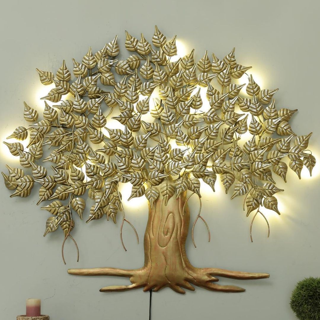 Urban Tree Metal Wall Art for Guest Room (44 x 37 Inches)-Home Decoration-Metal Wall Tree by Hansart Made of Premium-Quality Iron Metal Perfect for your living room, bedroom, hall, office reception, guest room, and hotel reception The product is packed by professionals for safe delivery Designed to make your home look complete "Hansart Made In India because India itself is an art".