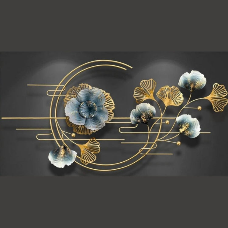 Musical Flowers Premium Metal Wall Art (48 x 24 Inches)-abstract wall art-Hansart-abstract metal wall art-Made of Premium-Quality Iron Metal-Perfect for your living room, bedroom, hall, office reception, guest room, and hotel reception-The product is packed by professionals for safe delivery Designed to make your home look complete-"Hansart Made In India because India itself is an art".