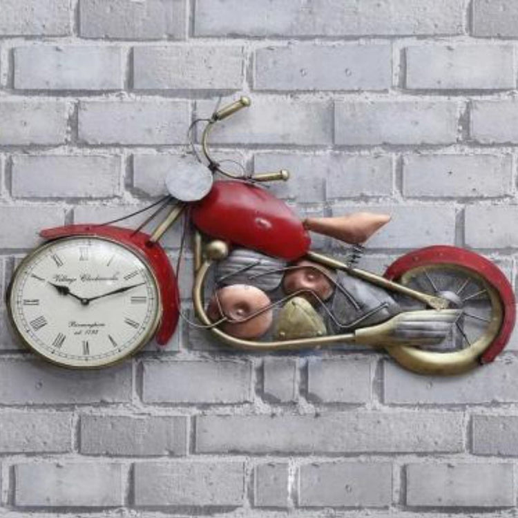 Hansart Special Red Color Bike Wall art (29 x 18 Inches)-Home Decoration-Metal Wall Decor by Hansart Made of Premium-Quality Iron Metal Perfect for your living room, bedroom, hall, office reception, guest room, and hotel reception The product is packed by professionals for safe delivery Designed to make your home look complete "Hansart Made In India because India itself is an art".