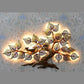 Nest Tree Metal Wall Art With LED Lights (40 x 38 Inches)-Home Decoration-Metal Wall Tree by Hansart Made of Premium-Quality Iron Metal Perfect for your living room, bedroom, hall, office reception, guest room, and hotel reception The product is packed by professionals for safe delivery Designed to make your home look complete "Hansart Made In India because India itself is an art".