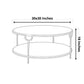 Double Layer White Marble Top designer coffee Table