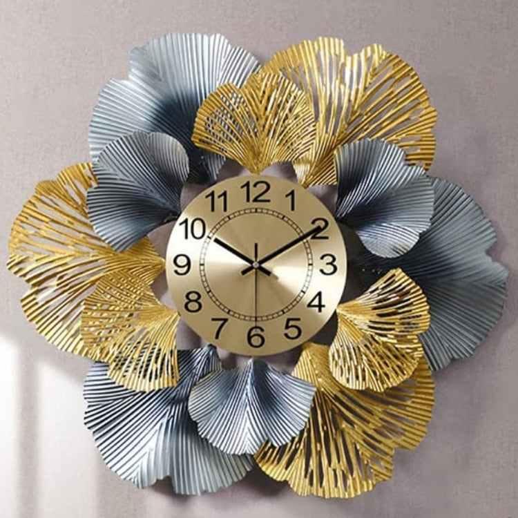 Metal Wall Decor by Hansart Flower Wall Clock Total Wall Coverage Area: 32 x 32 Inches Made of Premium-Quality Iron Metal Anti-rust powder coating used Hanging Mechanism included Perfect for your living room, bedroom, hall, office reception, guest room, and hotel reception The product is packed by professionals for safe delivery  Designed to make your home look complete "Hansart Made In India because India itself is an art".