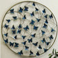 Blue Butterfly Circular Metal Wall Art (36 Inches Dia.)-Home Decoration-Hansart-Wildlife Metal Wall Decor by Hansart-Made of Premium-Quality Iron Metal-Perfect for your living room, bedroom, hall, office reception, guest room, and hotel reception-The product is packed by professionals for safe delivery-Designed to make your home look complete-"Hansart Made In India because India itself is an art".