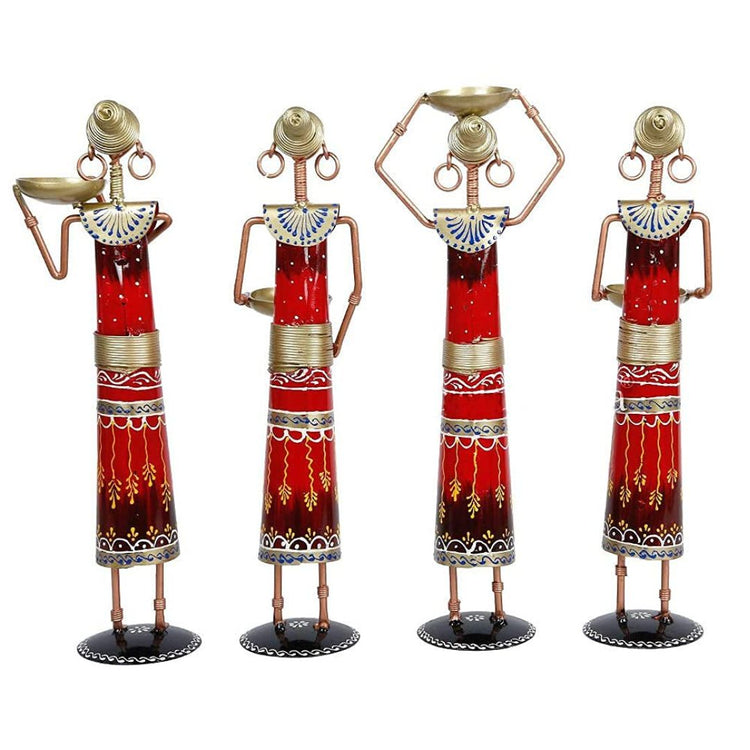 Table Decor By Hans Art Set of 4 Size: 3 x 13.5 Inches Expertly crafted by artisans in Jodhpur, India Made of Wrought Iron Metal It feature an anti-rust powder coating for a long-lasting finish Hanging Mechanism included Finished with a spray paint and lacquer for a smooth and polished look Perfect for your living room, bedroom, hall, office reception, guest room, and hotel reception The product is packed by professionals for safe delivery Designed to make your home look complete
