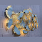 Exquisite Zara Metallic Wall Art for Living Room (46x25 Inches)-Home Decoration-Hansart-abstract metal wall art-Made of Premium-Quality Iron Metal-Perfect for your living room, bedroom, hall, office reception, guest room, and hotel reception-The product is packed by professionals for safe delivery Designed to make your home look complete-"Hansart Made In India because India itself is an art".