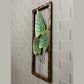 3 Leaves Framed Metal Wall Art for Bed Room (11x31 Inches)-Home Decoration-Hansart-Metallic Nature Wall Decor by Hansart-Made of Premium-Quality Iron Metal Perfect for your living room, bedroom, hall, office reception, guest room, and hotel reception-The product is packed by professionals for safe delivery-Designed to make your home look complete-"Hansart Made In India because India itself is an art".