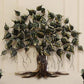 Betel Metal Wall Tree for Living Room (40 x 37 Inches)-Home Decoration-Metal Wall Tree by Hansart Made of Premium-Quality Iron Metal Perfect for your living room, bedroom, hall, office reception, guest room, and hotel reception The product is packed by professionals for safe delivery Designed to make your home look complete "Hansart Made In India because India itself is an art".