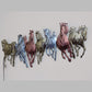 Metal Wall Decor by Hansart Total Wall Coverage Area: 42 x 17 Inches Made Of Mild Steel, Powder Coated Decorated by Spray and Handbrush paint Hanging Mechanism included Horse wall decor with led lighting Perfect for your living room, bedroom, hall, office reception, guest room, and hotel reception The product is packed by professionals for safe delivery Designed to make your home look complete "Hansart Made In India because India itself is an art".