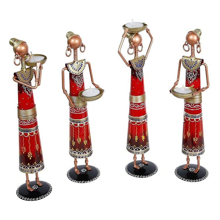 Table Decor By Hans Art Set of 4 Size: 3 x 13.5 Inches Expertly crafted by artisans in Jodhpur, India Made of Wrought Iron Metal It feature an anti-rust powder coating for a long-lasting finish Hanging Mechanism included Finished with a spray paint and lacquer for a smooth and polished look Perfect for your living room, bedroom, hall, office reception, guest room, and hotel reception The product is packed by professionals for safe delivery Designed to make your home look complete